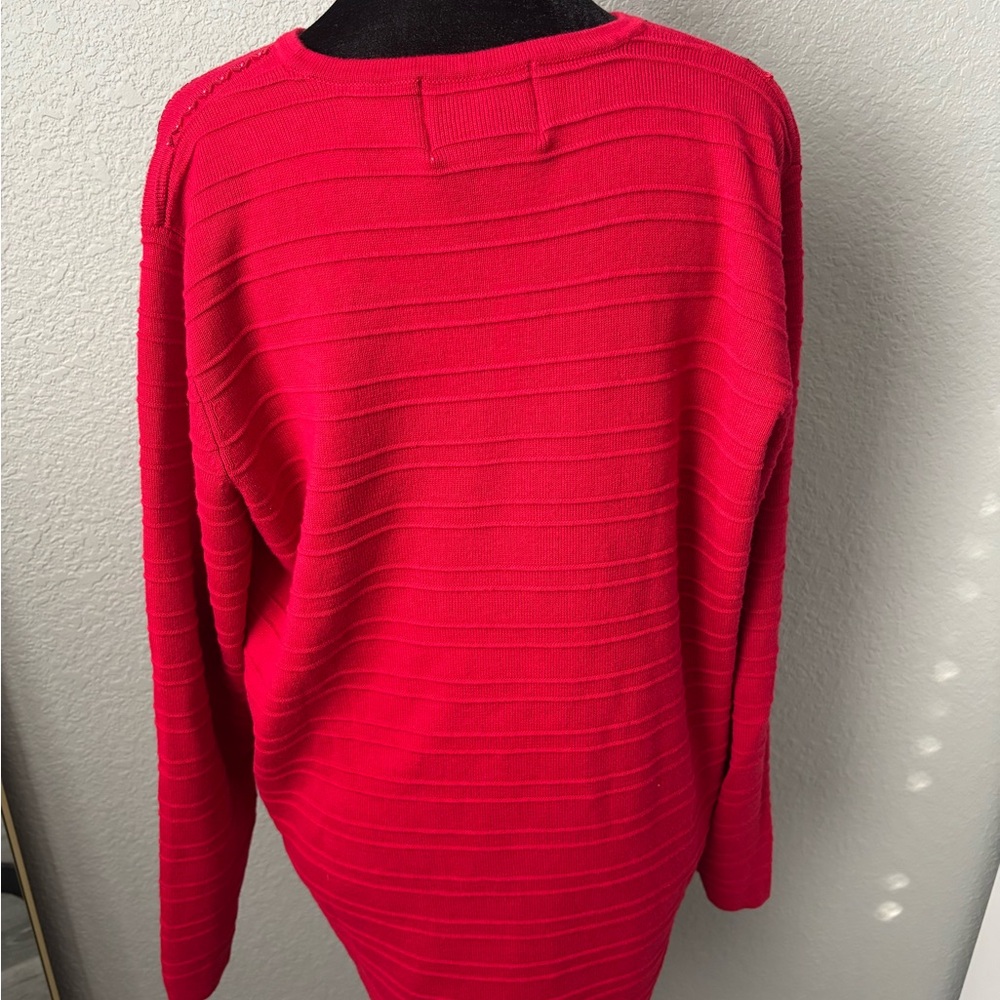 Red Knit Sweater - Picture 4 of 6